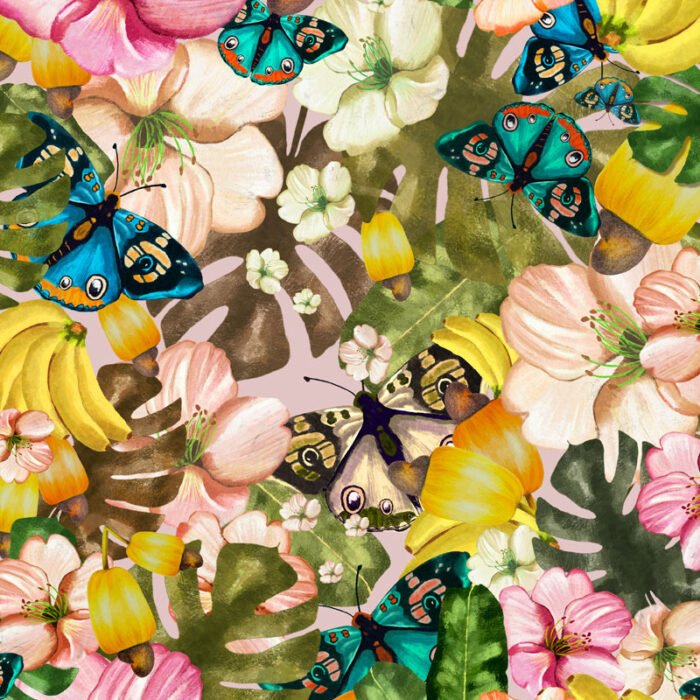 Estampa floral tropical